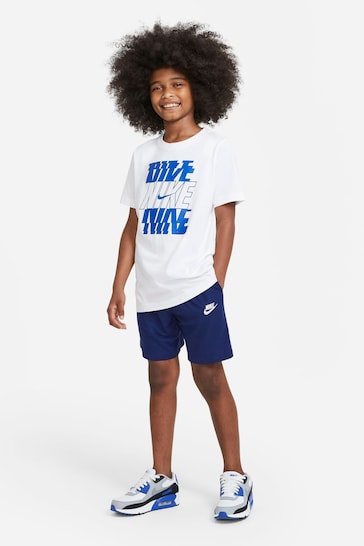 Nike Navy Club Jersey Shorts