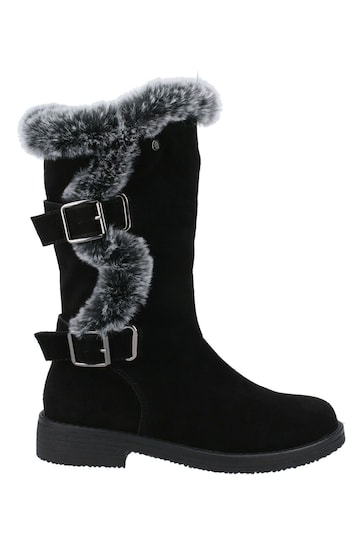 Buy Hush Puppies Black Megan Ladies Mid Boots from the Next UK online shop