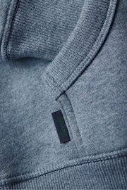 Superdry Pale Blue 100% Cotton Essential Logo Zip-Up Hoodie - Image 5 of 5