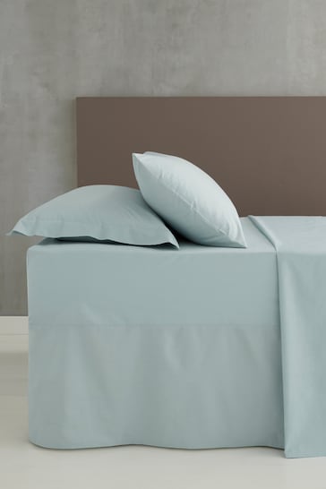 Catherine Lansfield Blue Percale Extra Deep Fitted Sheet