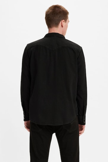 Levi's® Marble Black Denim Rinse Barstow Western Standard Denim Shirt