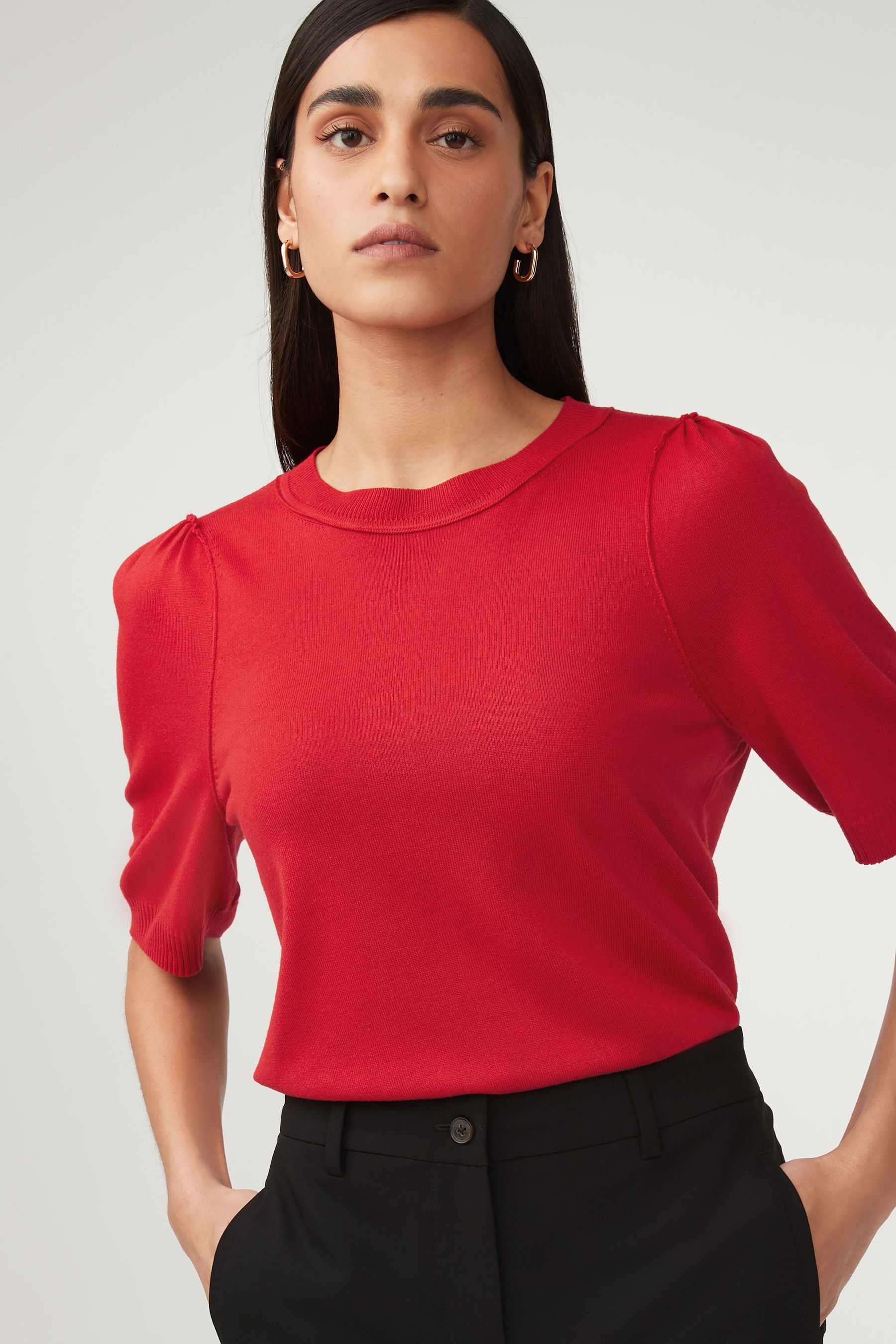 Red crew neck online