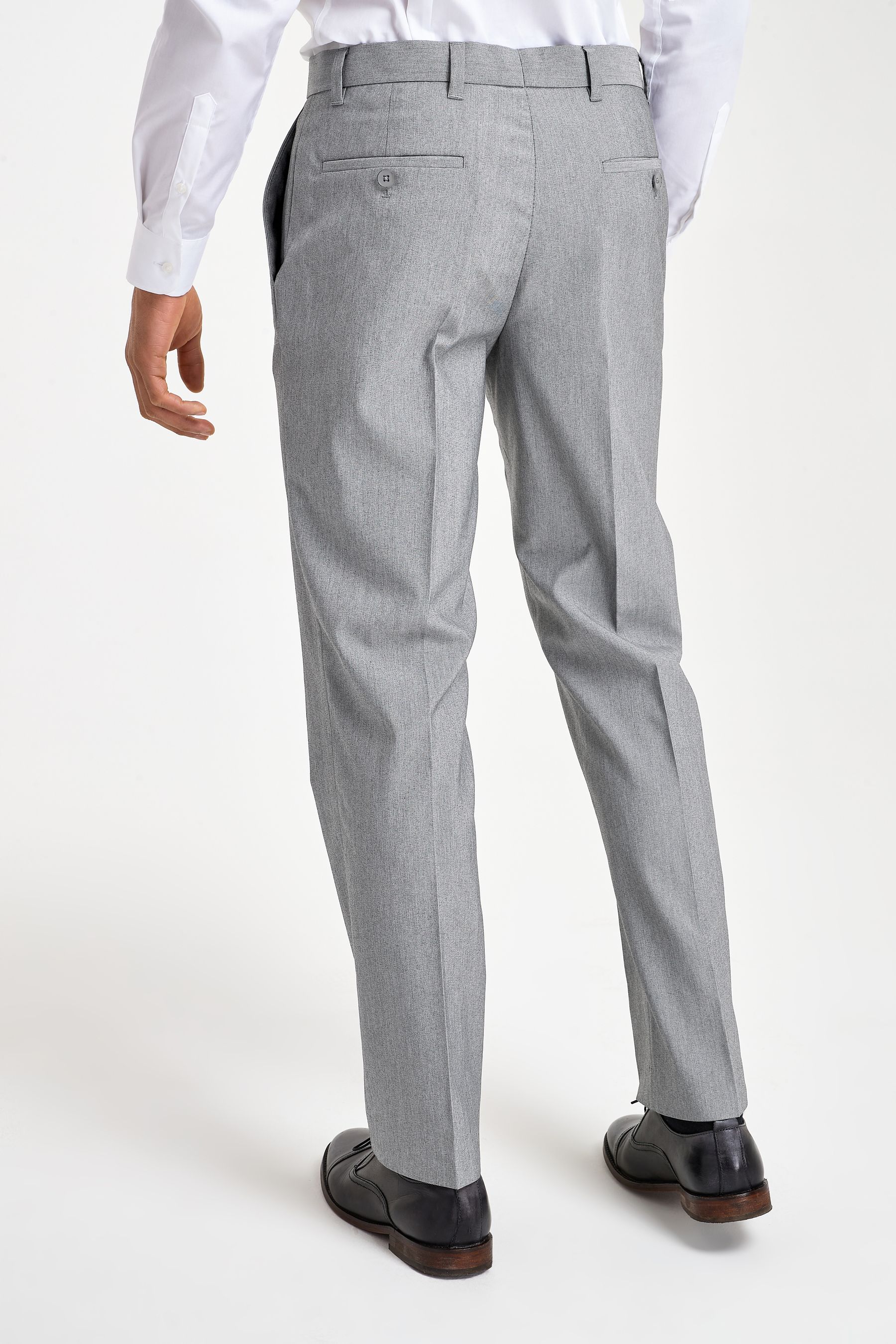 Light Grey Stretch Smart Trousers