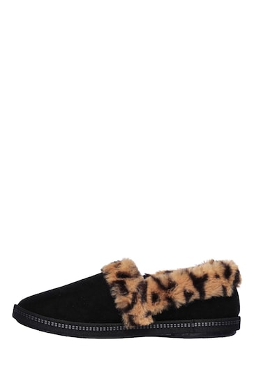 Skechers Ink Black Cosy Campfire Team Toasty Womens Slippers