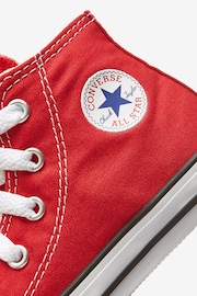 Converse Red Chuck Taylor High Top Infant Trainers - Image 3 of 4