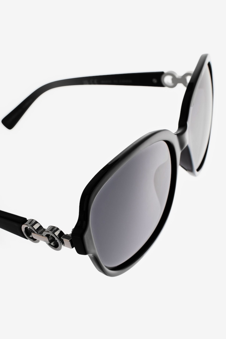 Black Polarised Large Square Sunglasses - Image 6 of 6
