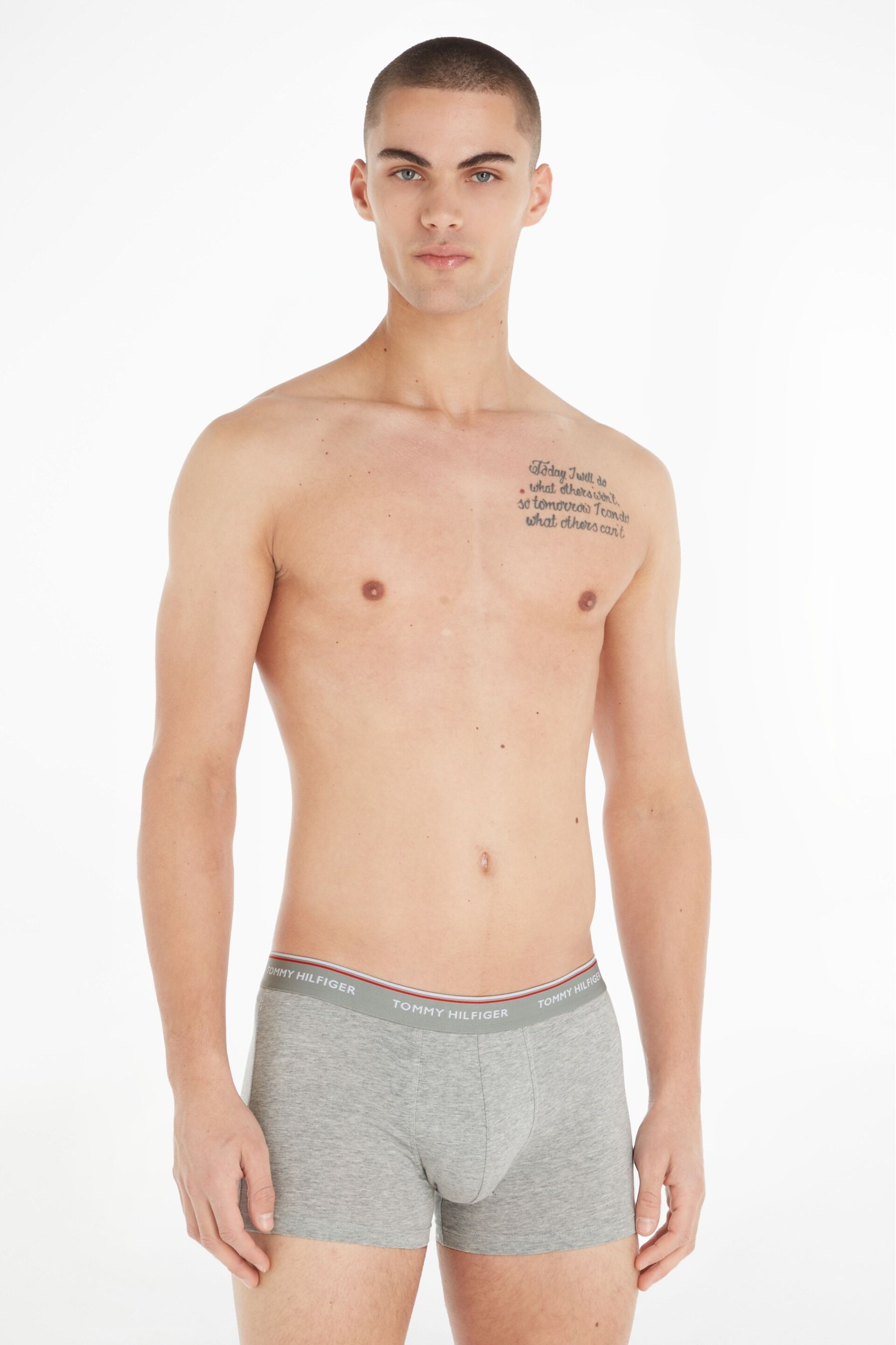 Tommy Hilfiger Black/Grey Trunks 3Pk - Image 1 of 6