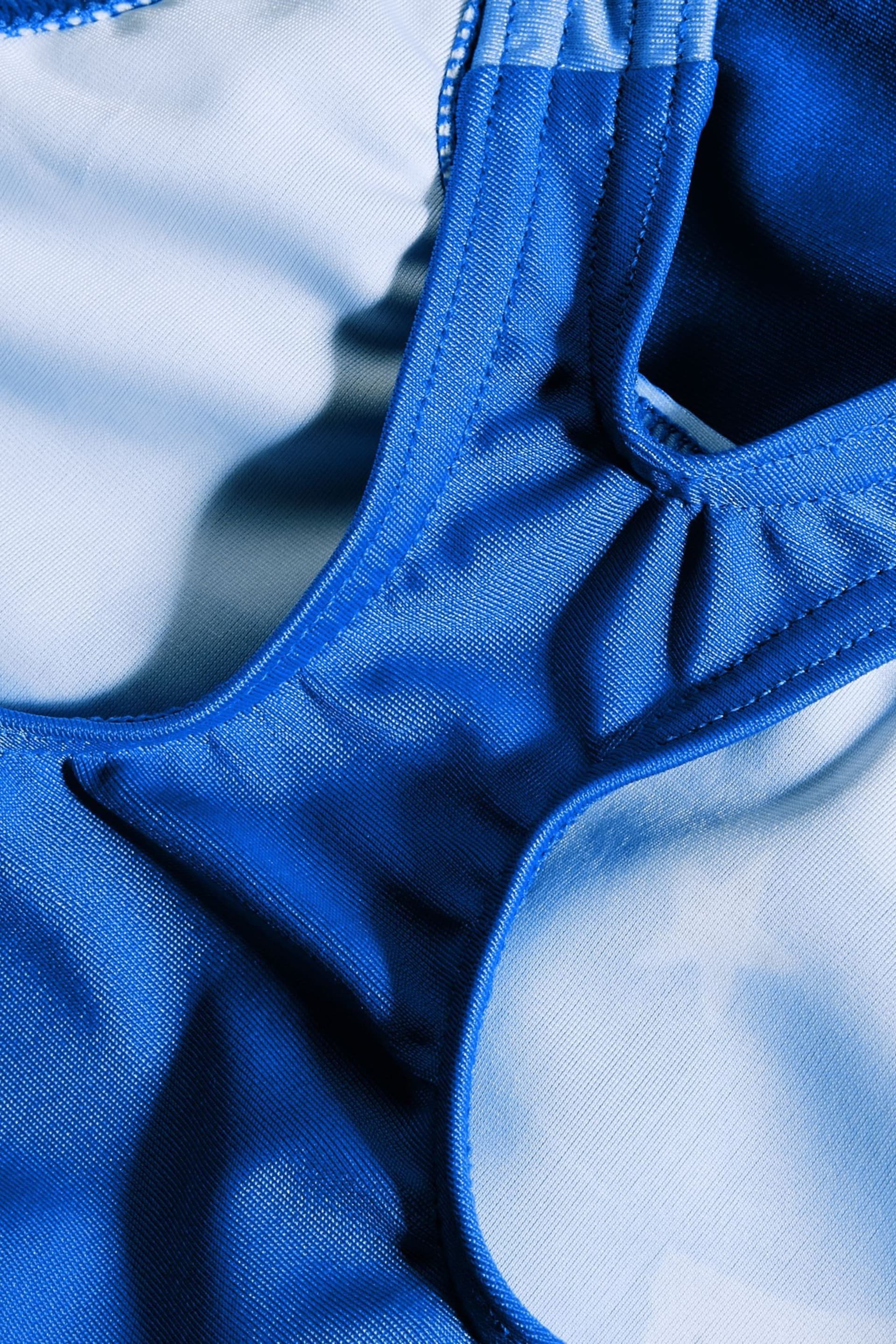 Speedo Girls Blue Digital Printed Swimsuit - Image 4 of 5