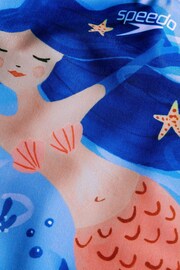 Speedo Girls Blue Digital Printed Swimsuit - Image 5 of 5