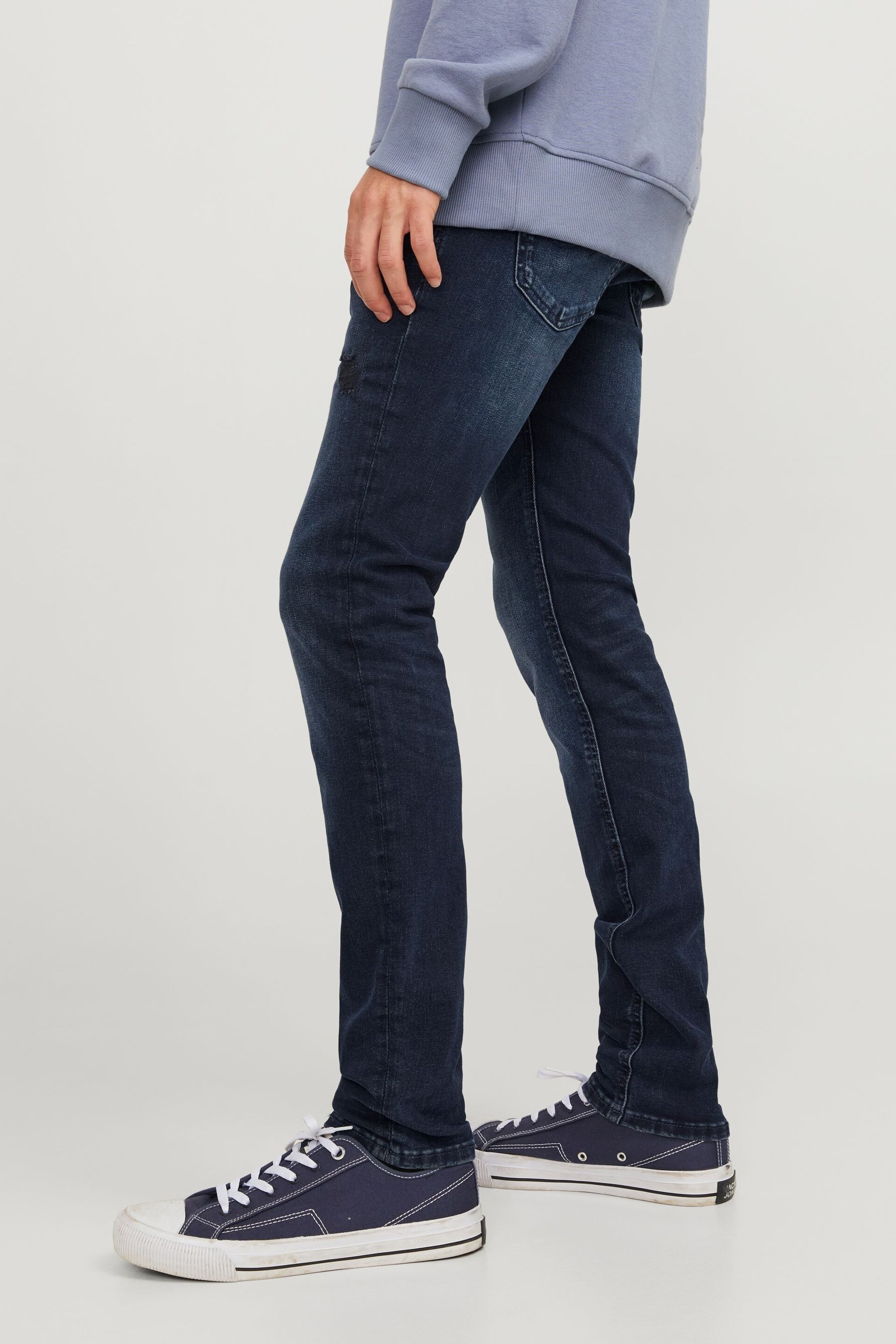 JACK & JONES Blue Skinny Liam Jeans - Image 3 of 8