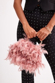 Pink Feather Bag - Image 2 of 10