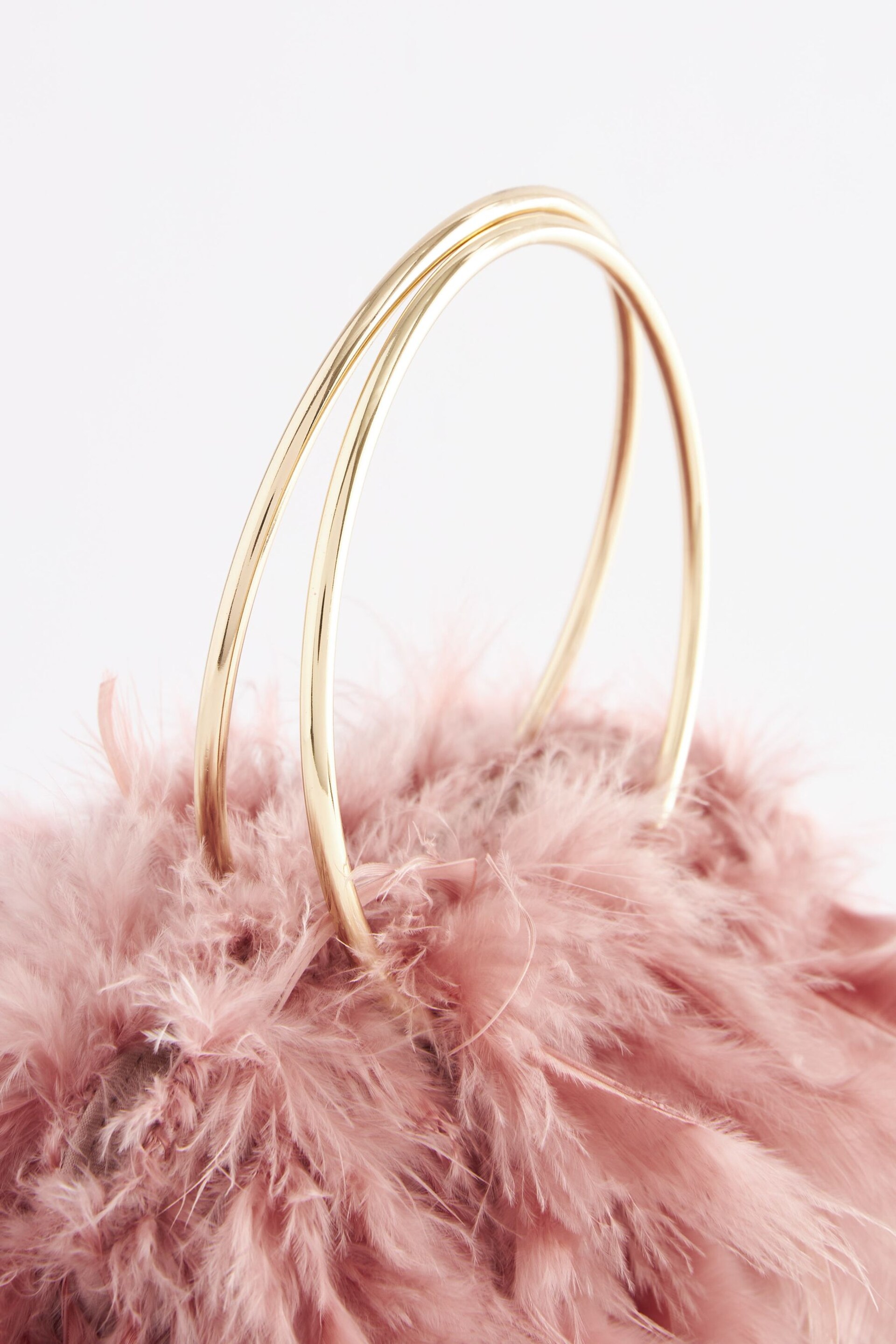 Pink Feather Bag - Image 8 of 10