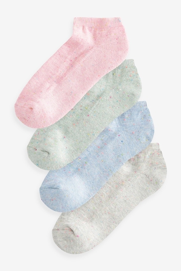 Multi Neppy Cushion Sole Socks 4 Pack
