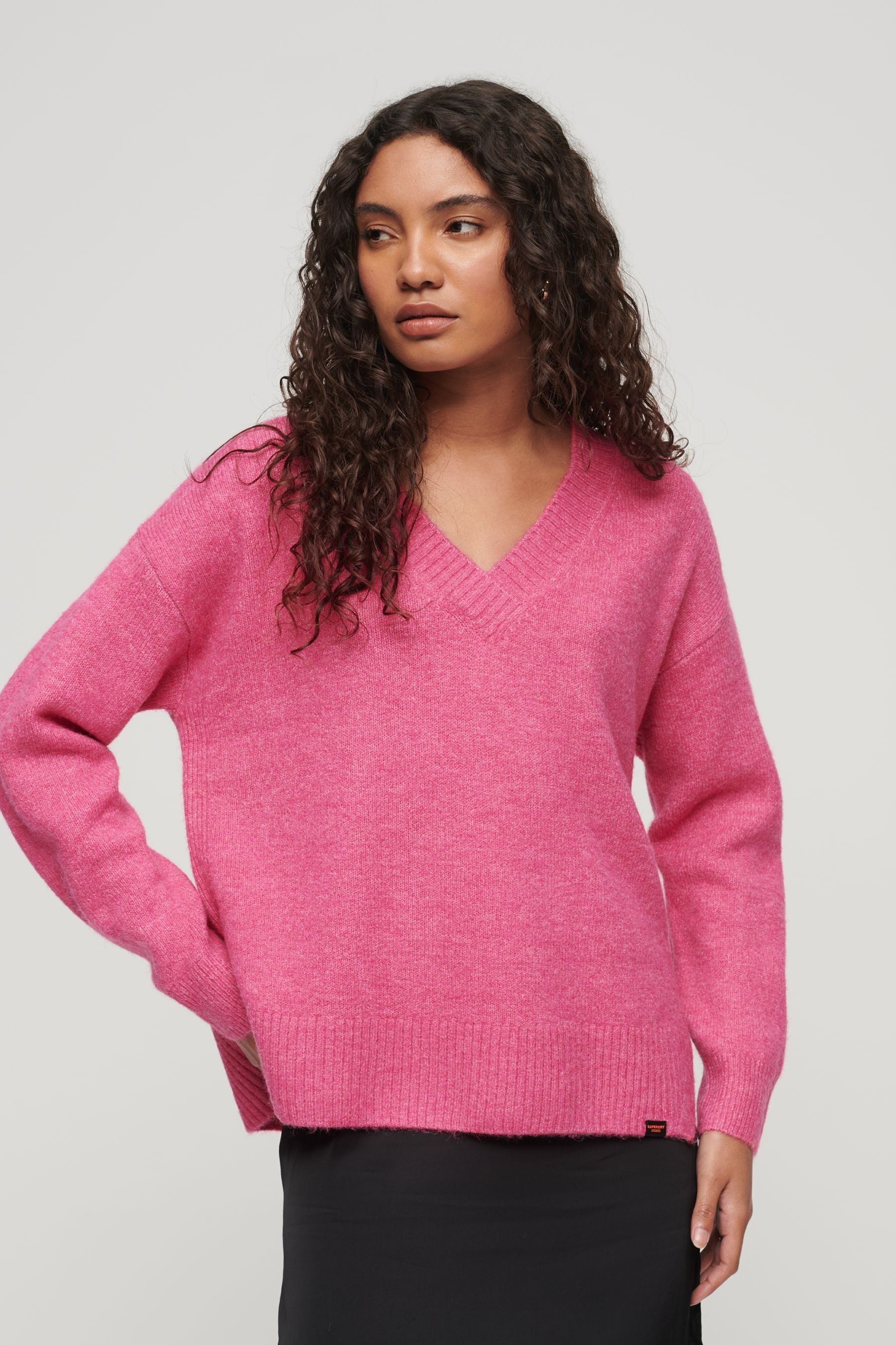 Superdry pink jumper sale