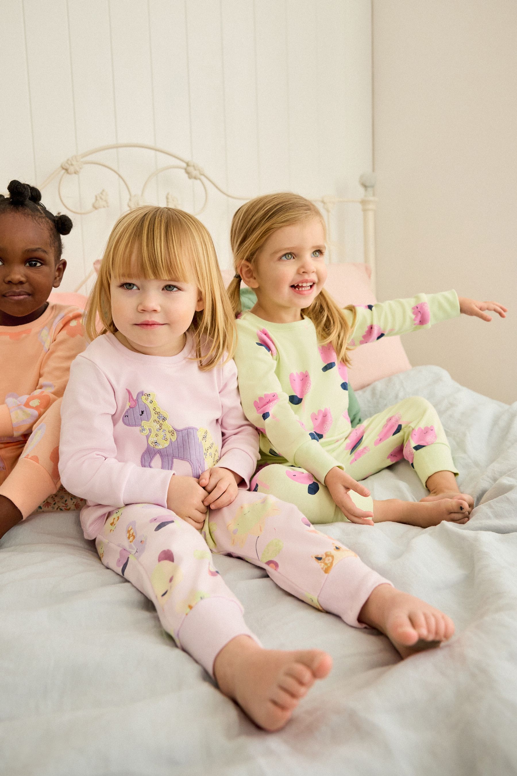 Buy Orange Green Purple Unicorn Pyjamas 3 Pack 9mths 8yrs from Next Czech Republic