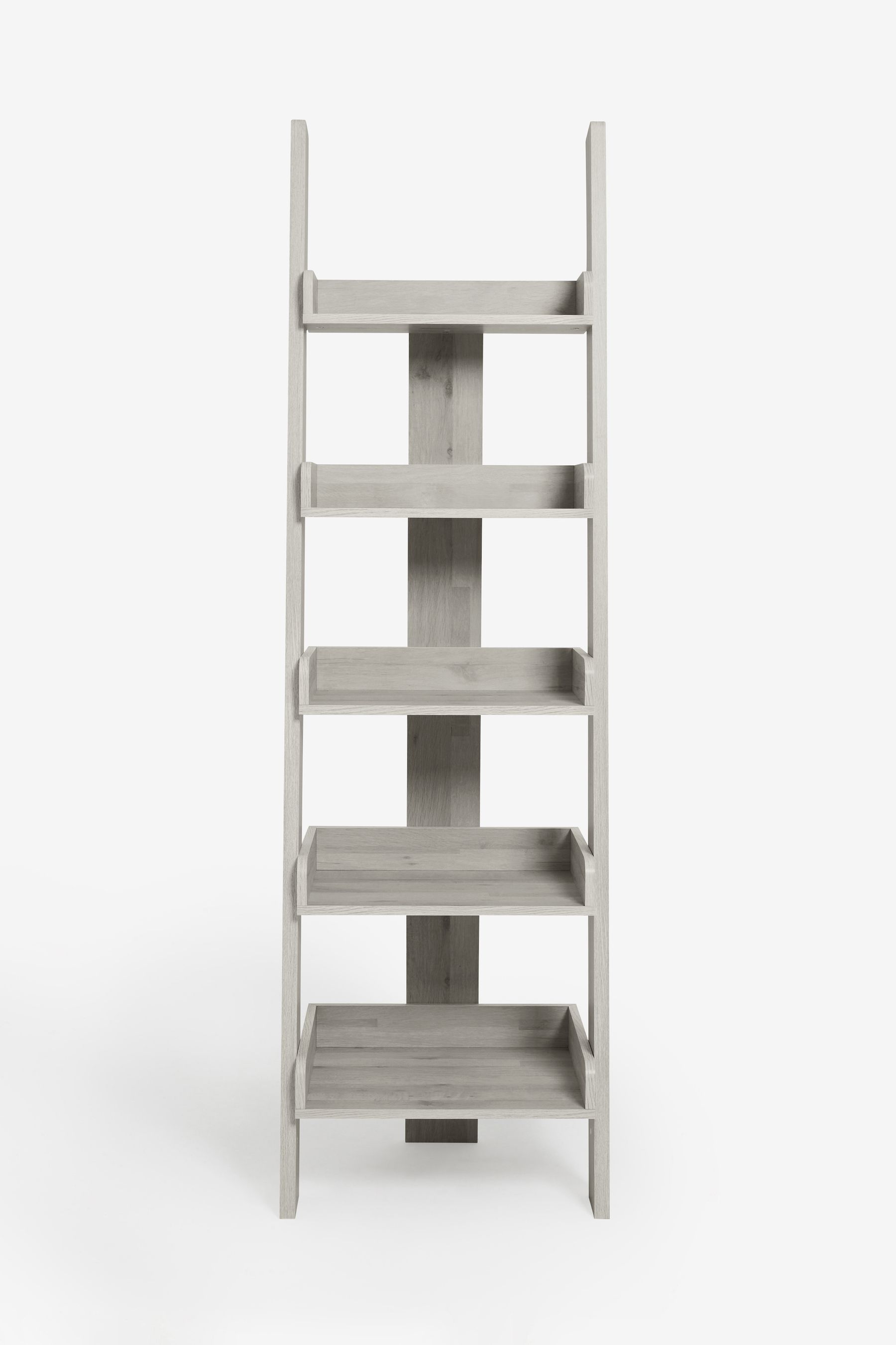 Grey and oak ladder outlet shelf