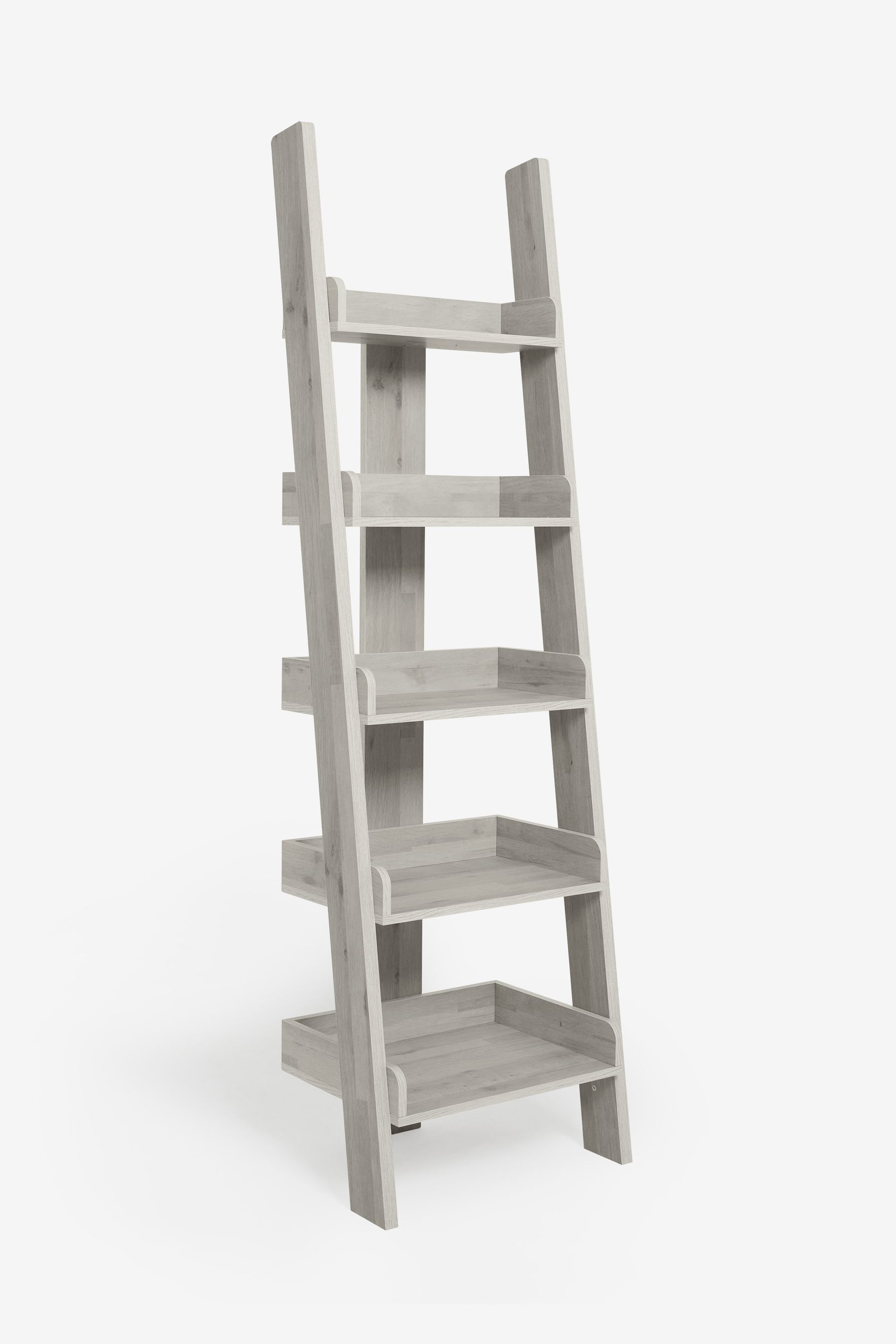 Grey and shop oak ladder shelf