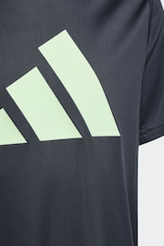 adidas Black Regular Fit Sportswear Train Essentials Aeroready Logo T-Shirt - Image 7 of 9