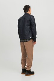 JACK & JONES Black Faux Leather Jacket - Image 2 of 7