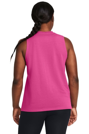 Under Armour Pink Campus Muscle Vest