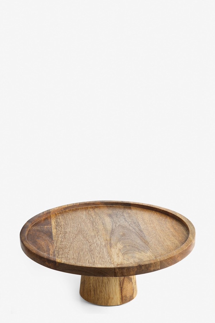 Natural Mango Wood Cake Stand - Image 3 of 3