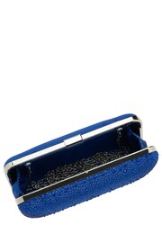 Lotus Blue Clutch Bag with Chain - Image 4 of 4