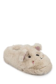 Totes Natural Ladies Novelty Full Back Slippers - Image 3 of 5