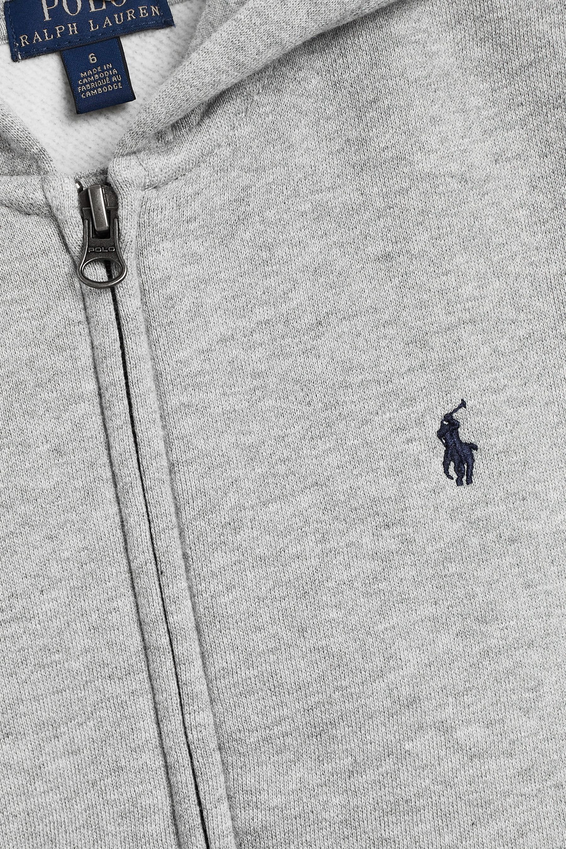 Buy Polo Ralph Lauren Boys Cotton Fleece Zip Up Logo Hoodie from the Next UK online shop