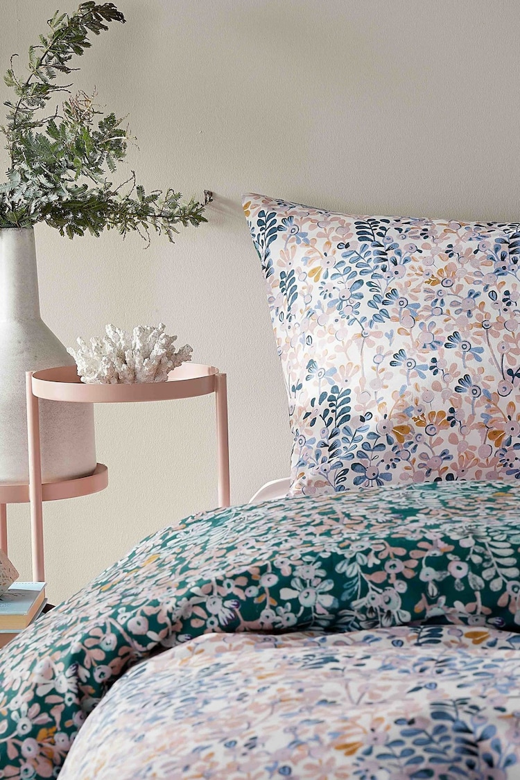 Vantona Blue Ditsy Floral Duvet Cover and Pillowcase Set - Image 2 of 4