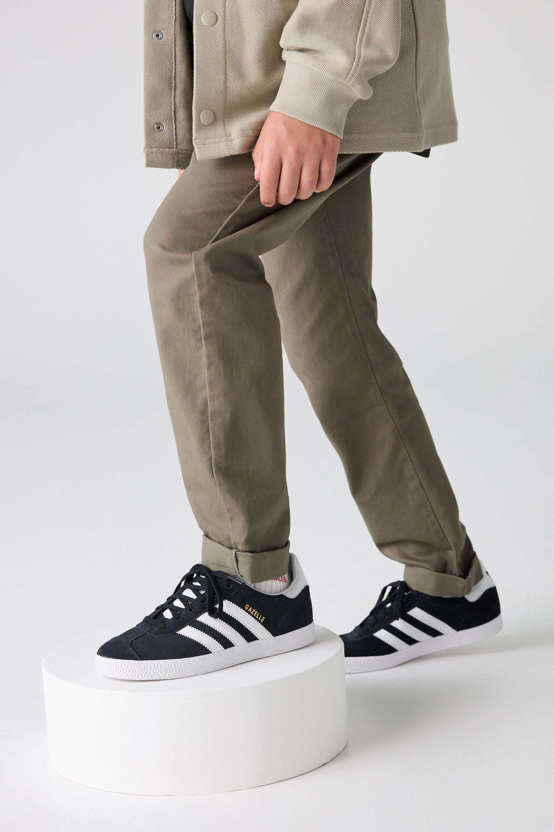 Junior khaki trainers on sale