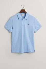 GANT Capri Blue Regular Shield Polo Shirt - Image 4 of 4