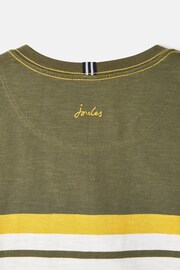 Joules Green/White Striped Long Sleeve Top - Image 4 of 6