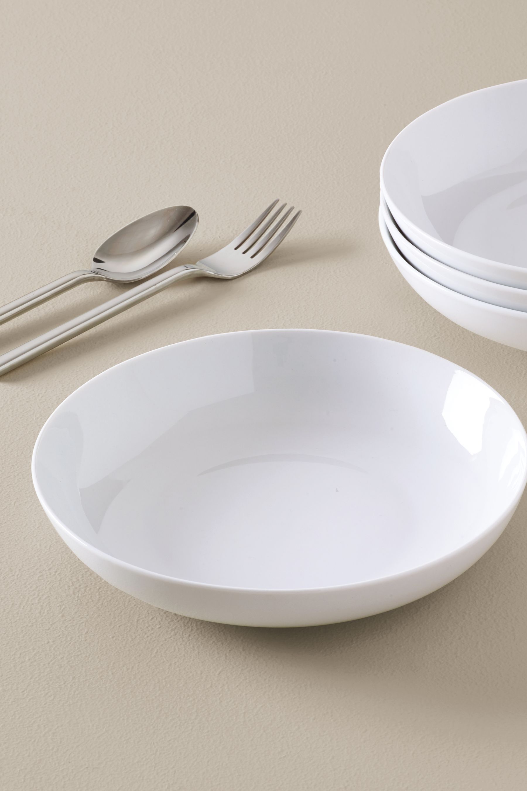 Pasta plates white sales
