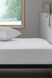 White Easy Care Polycotton Fitted Sheet - Image 2 of 4