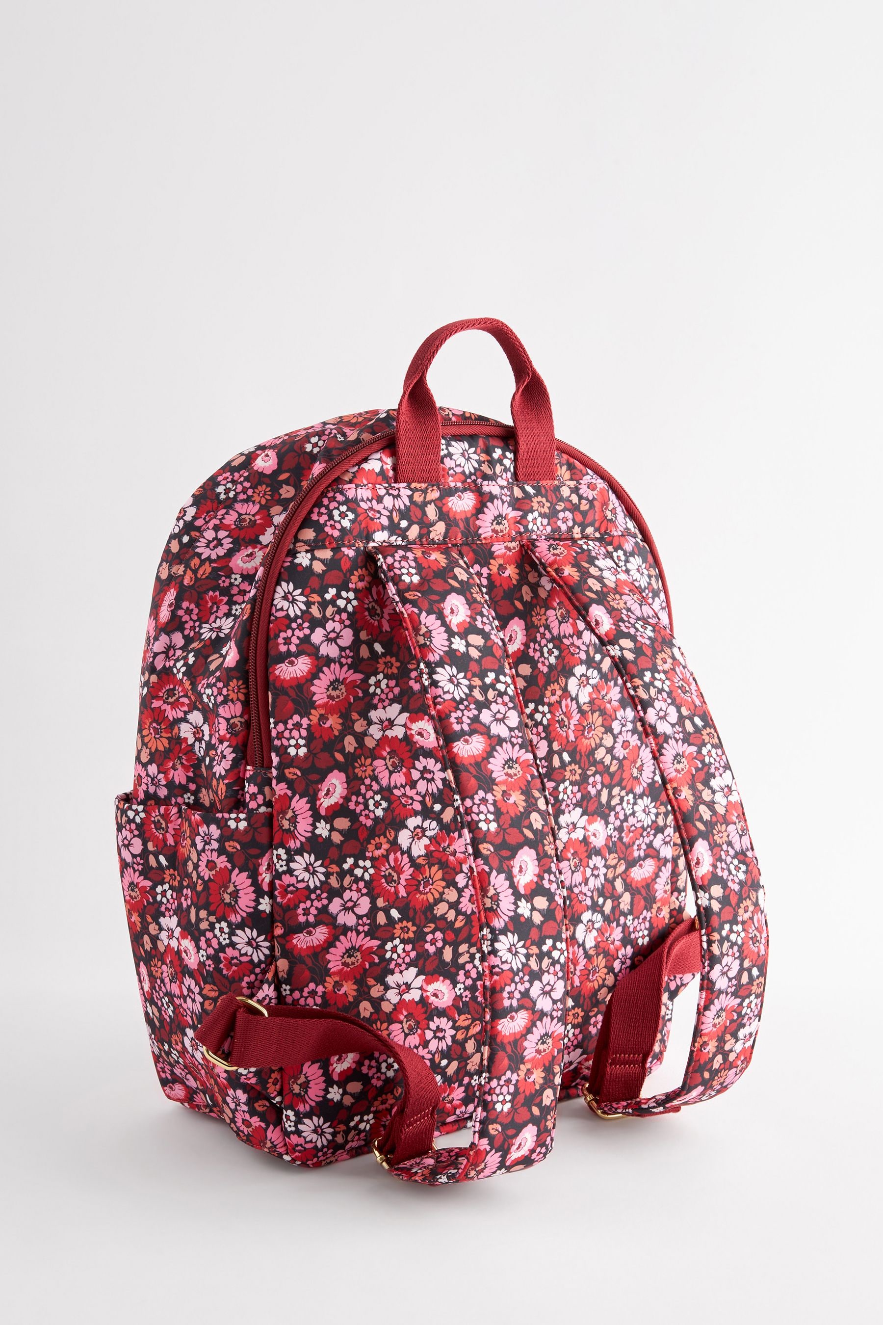 Pink red backpack deals