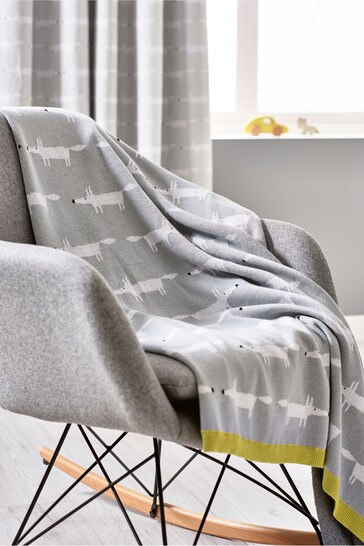 Buy Scion Living At Next Mr Fox Knitted Blanket from the Next UK online shop