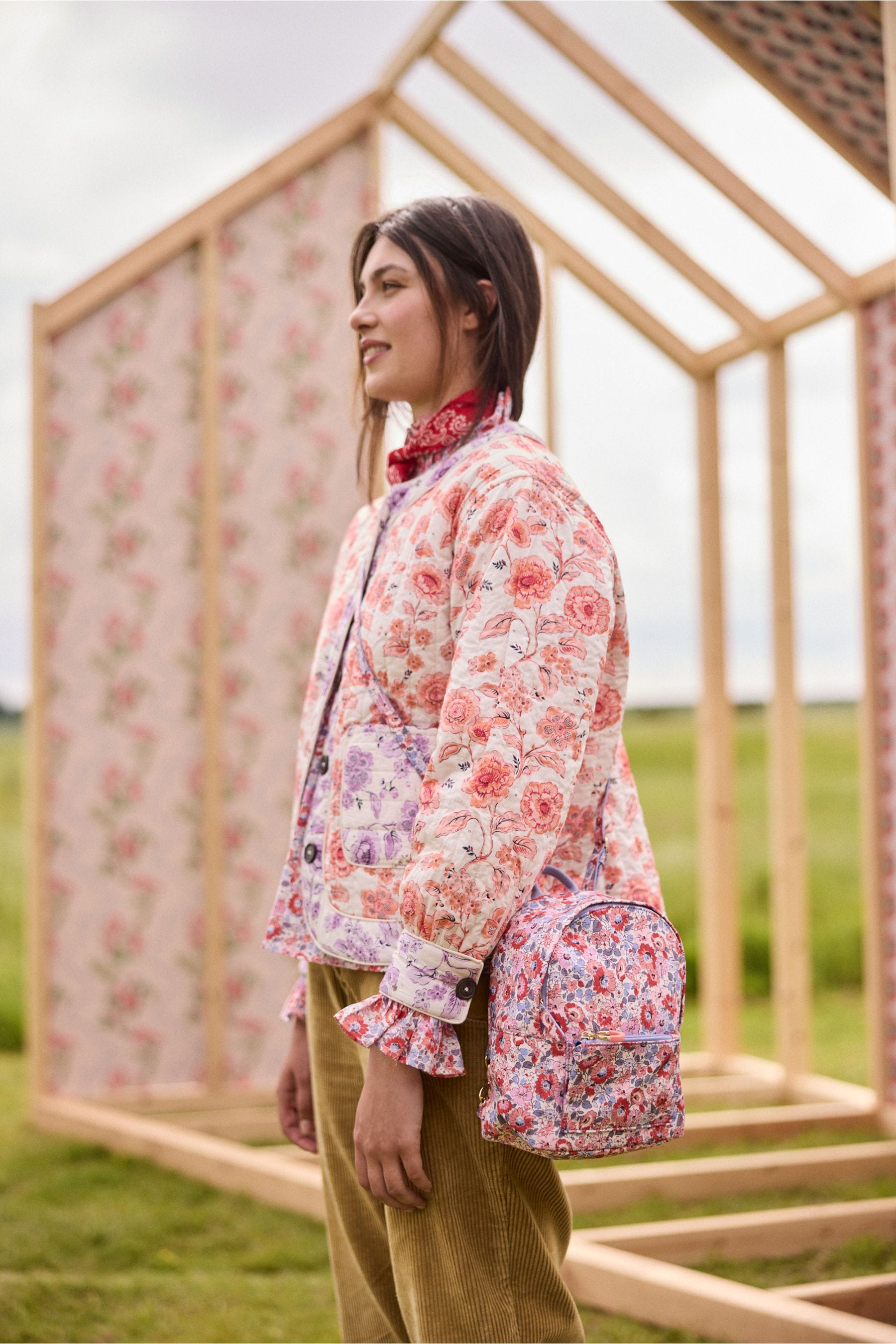 Ditsy floral backpack cheap
