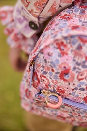 Cath Kidston Pink Ditsy Floral Print Compact 2-In-1 Mini Compact Backpack - Image 4 of 5