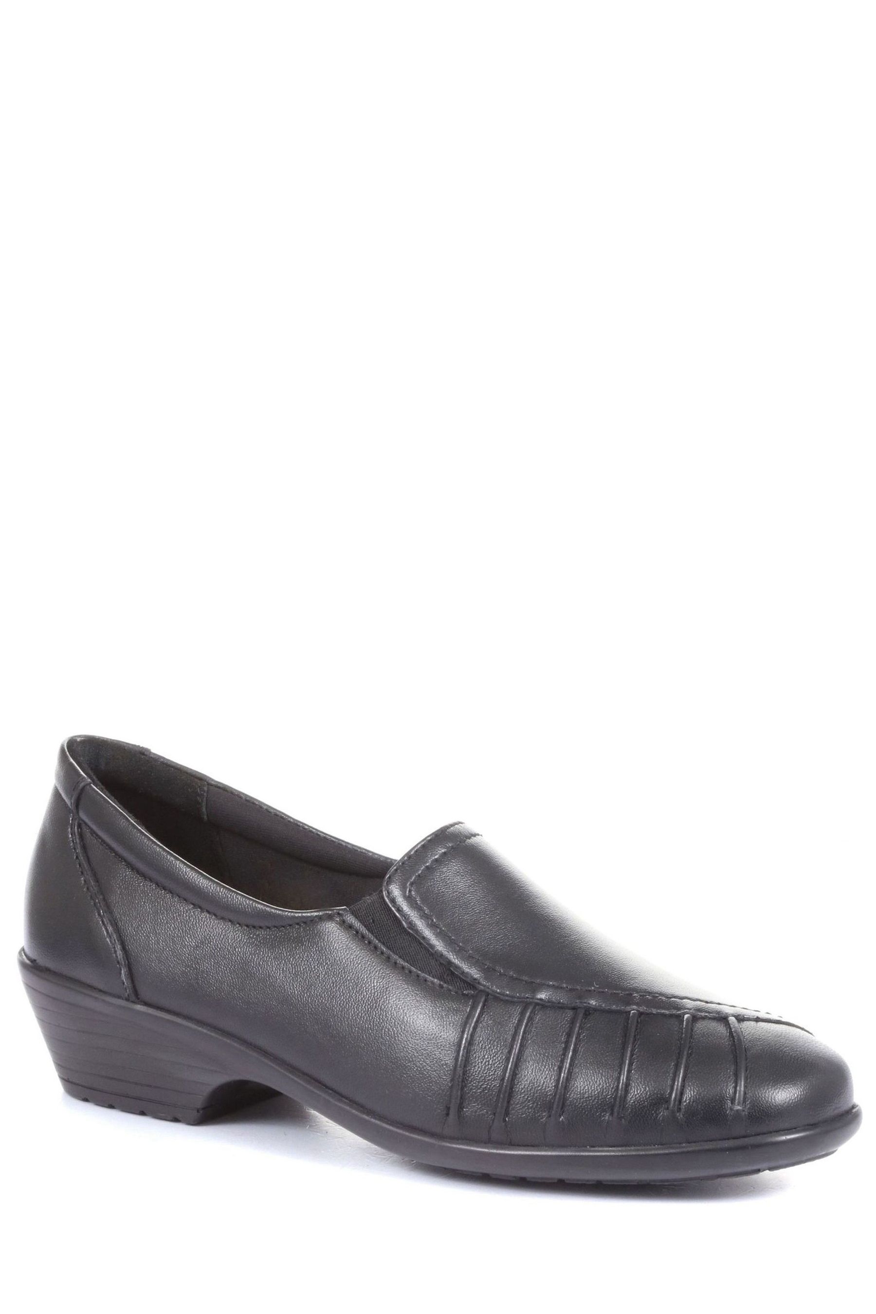 Slip on shoes leather womens discount