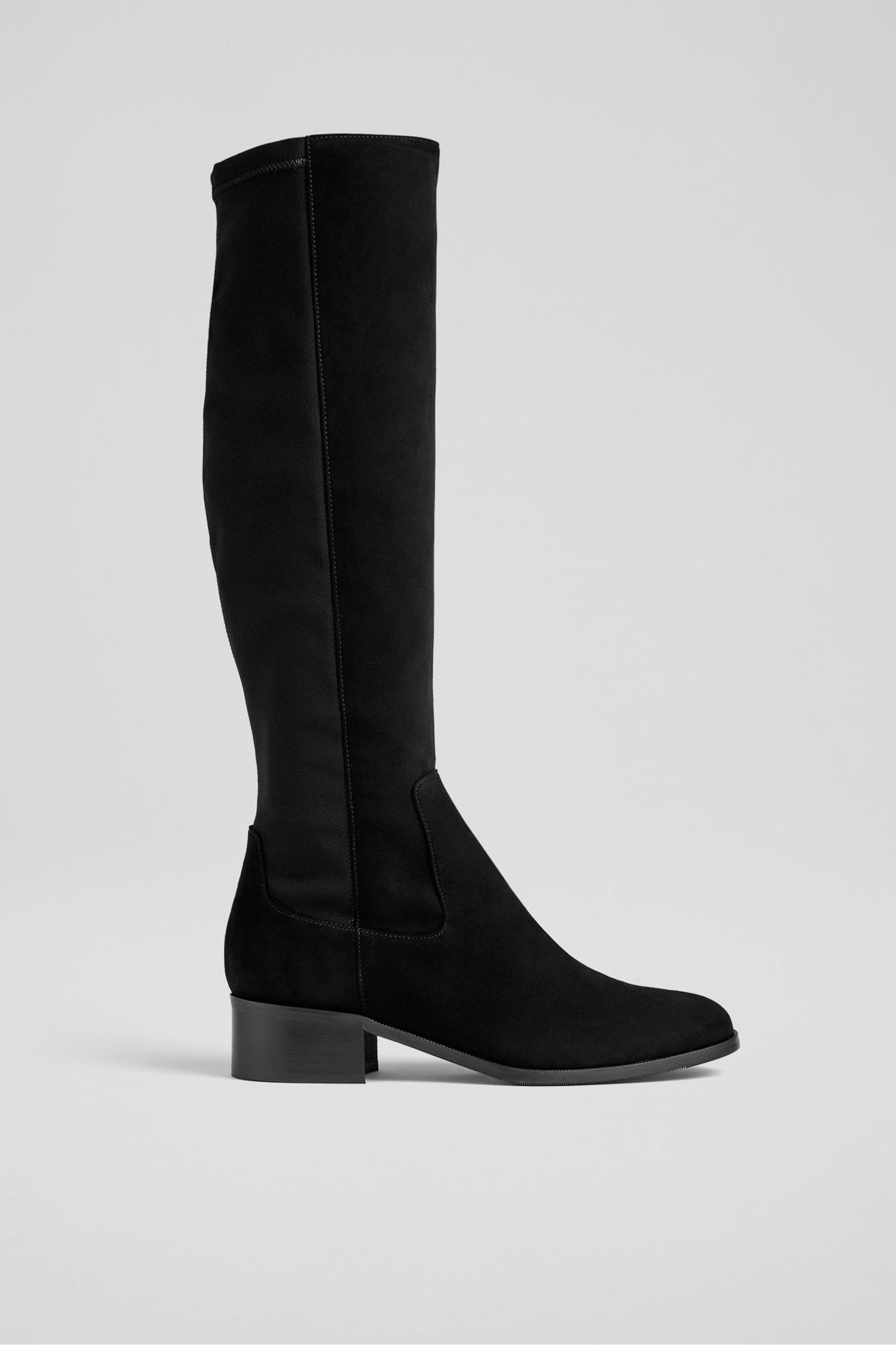 Lk bennett black suede boots on sale