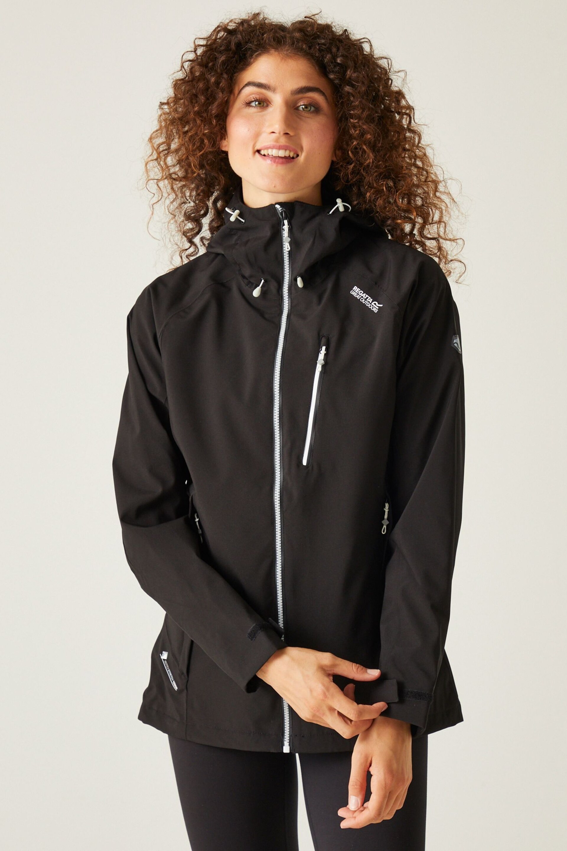 Regatta Black Birchdale Waterproof Jacket - Image 1 of 6