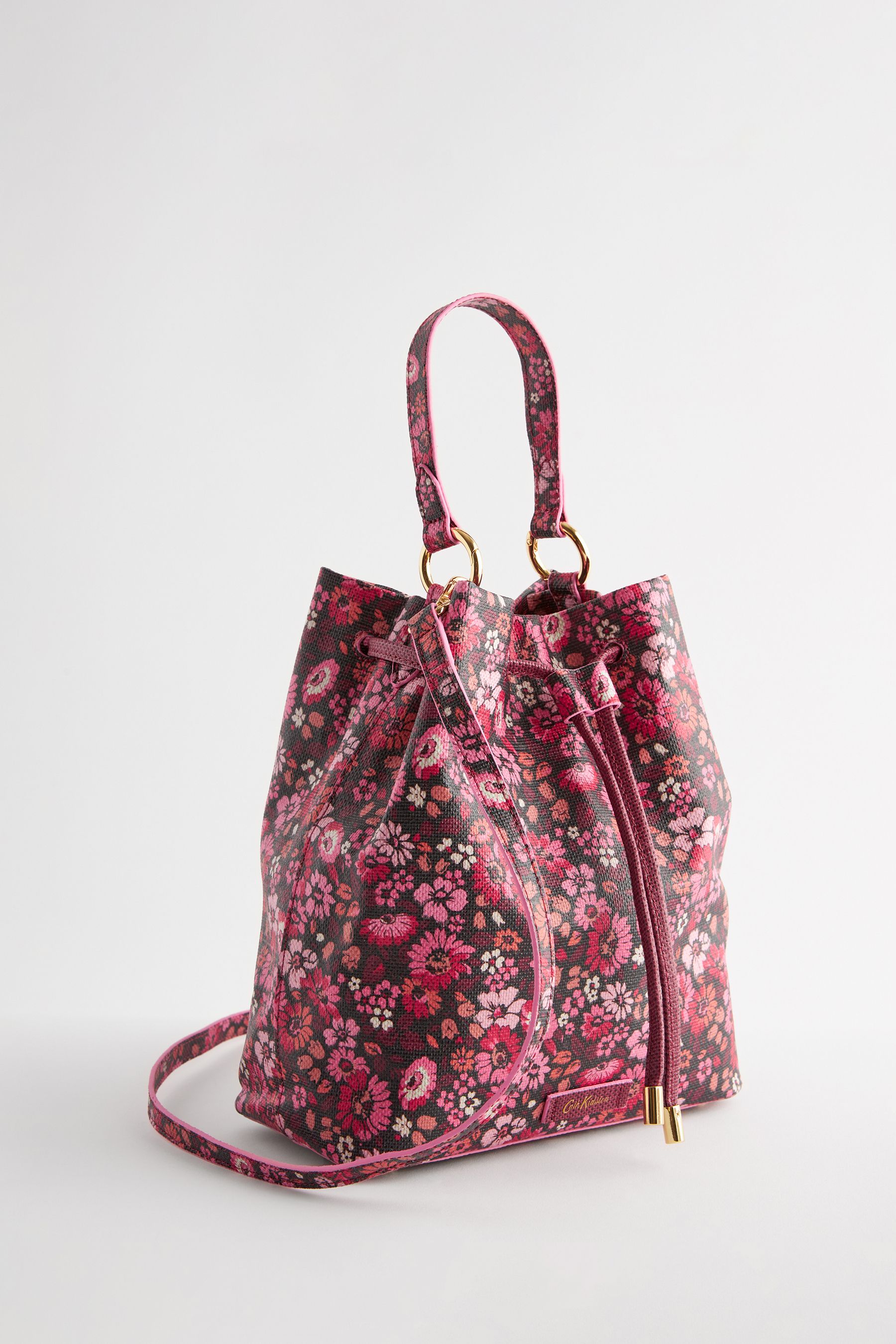 Buy Cath Kidston Pink Red Ditsy Floral Bucket Bag from Next Ireland