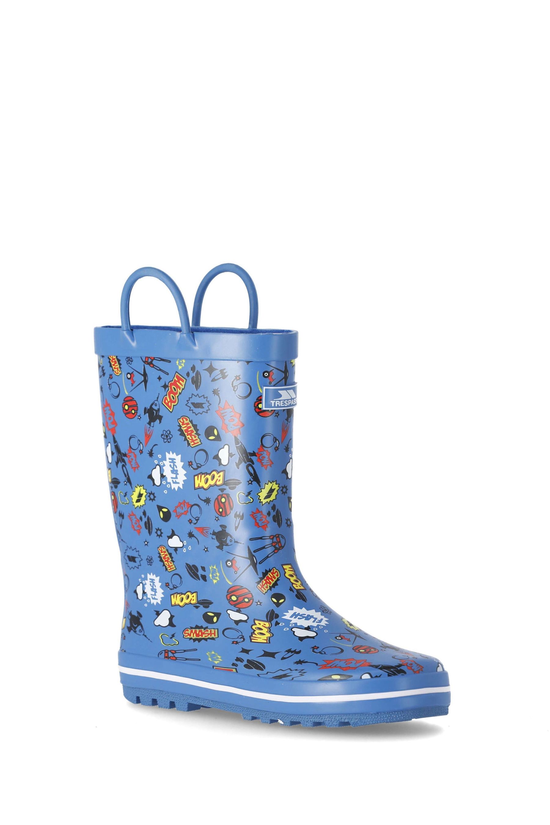 Trespass Blue Apolloton Kids Wellies 