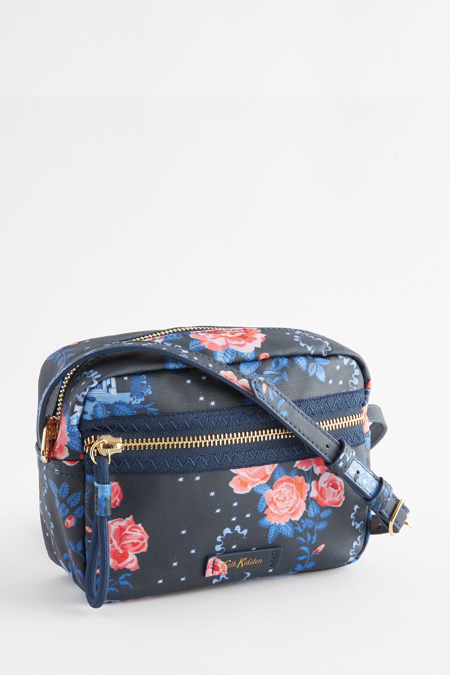 Cath Kidston Navy Floral Camera Cross Body Bag ONE Womens