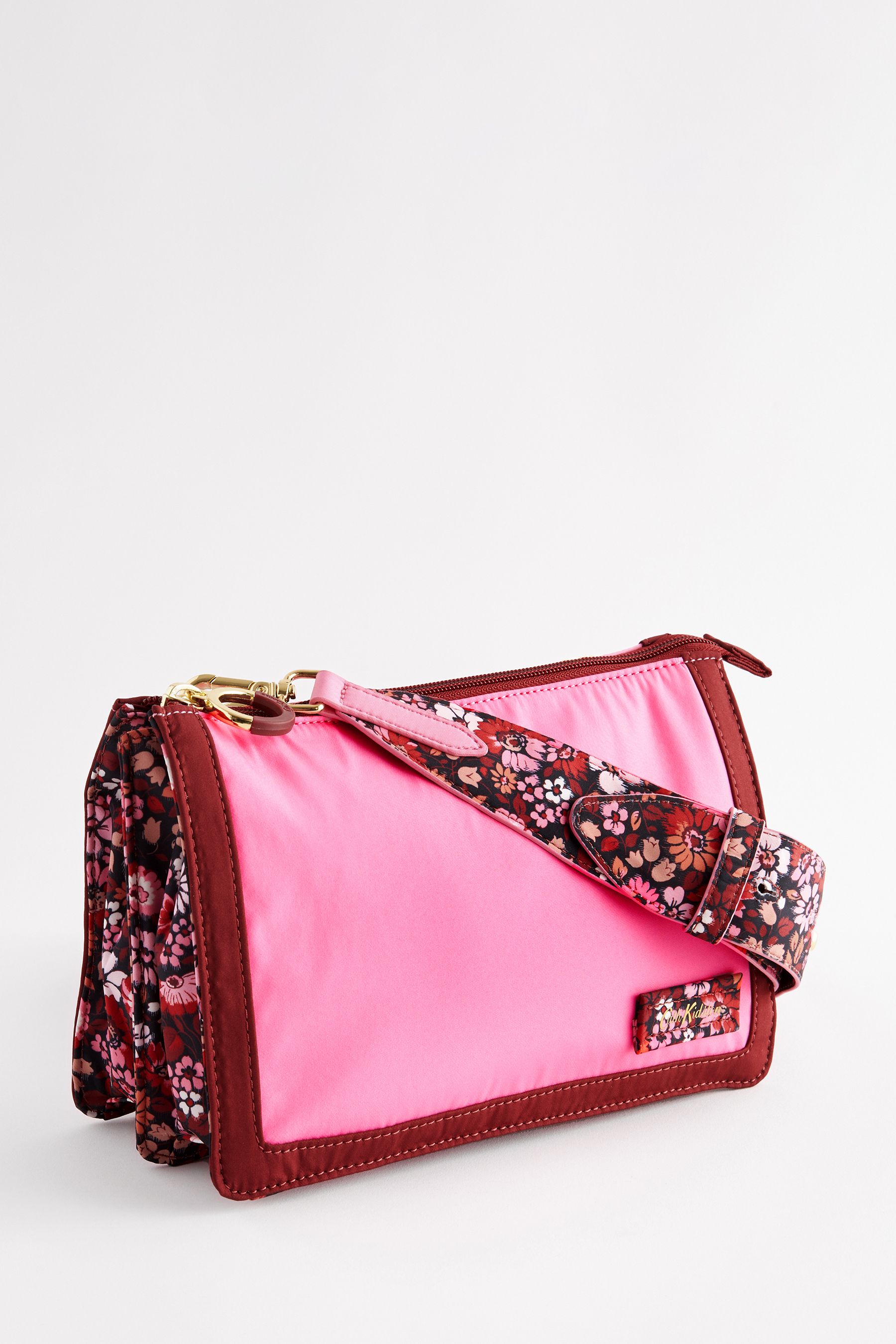Cath Kidston Pink Red Double Cross Body Bag onesize Womens
