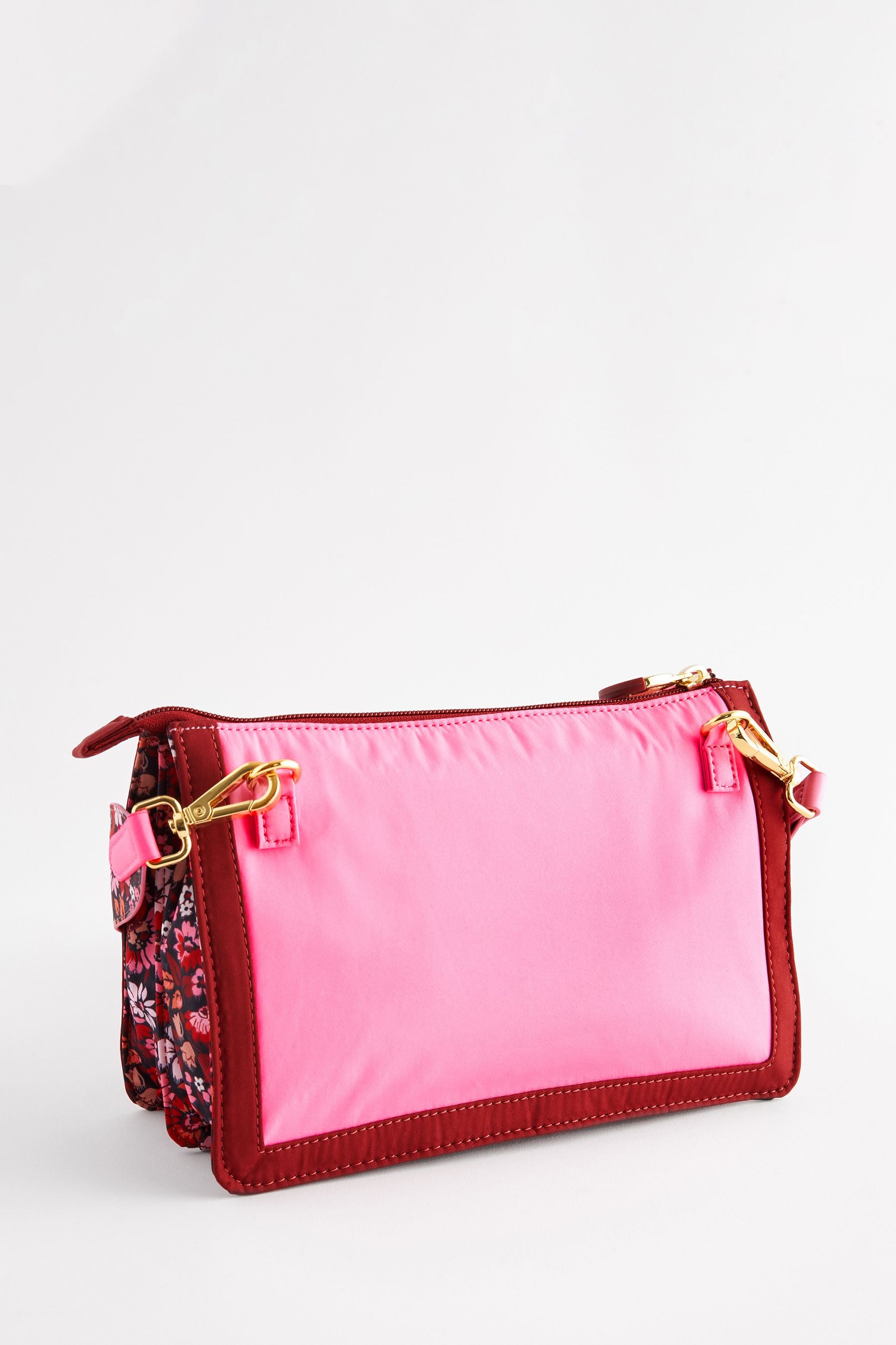Cath Kidston Pink Red Double Cross Body Bag onesize Womens