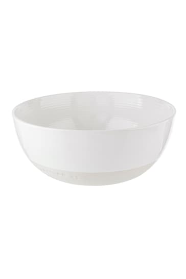 Artisan Street White Ceramic Serving Bowl