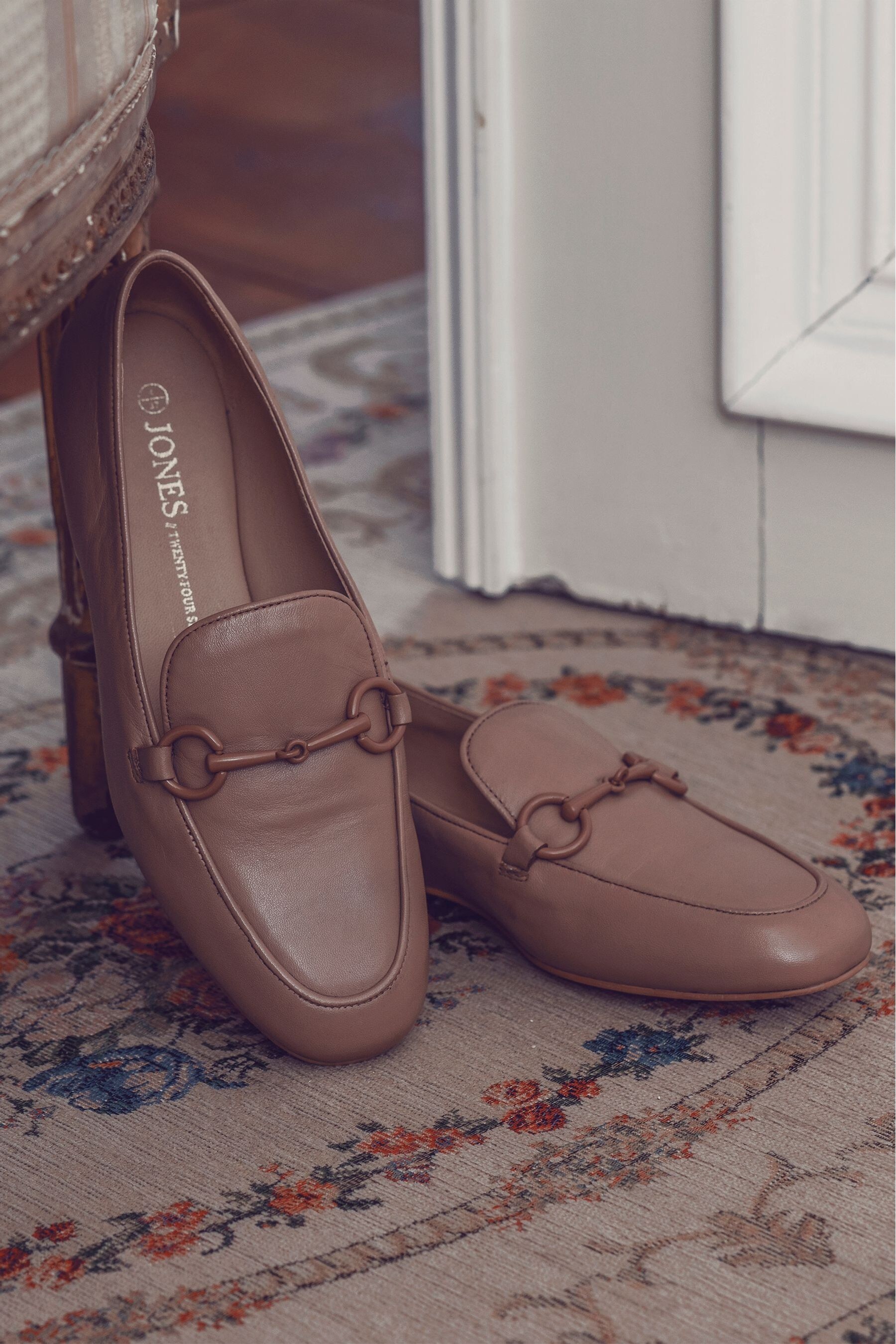 Jones Bootmaker Mara Nude Leather Ladies Loafers