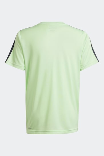 adidas Green Sportswear Train Essentials Aeroready 3-Stripes Regular-Fit T-Shirt