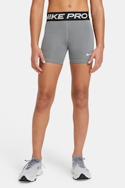Nike Grey Marl Dri-FIT Pro 3 Inch Shorts - Image 1 of 7